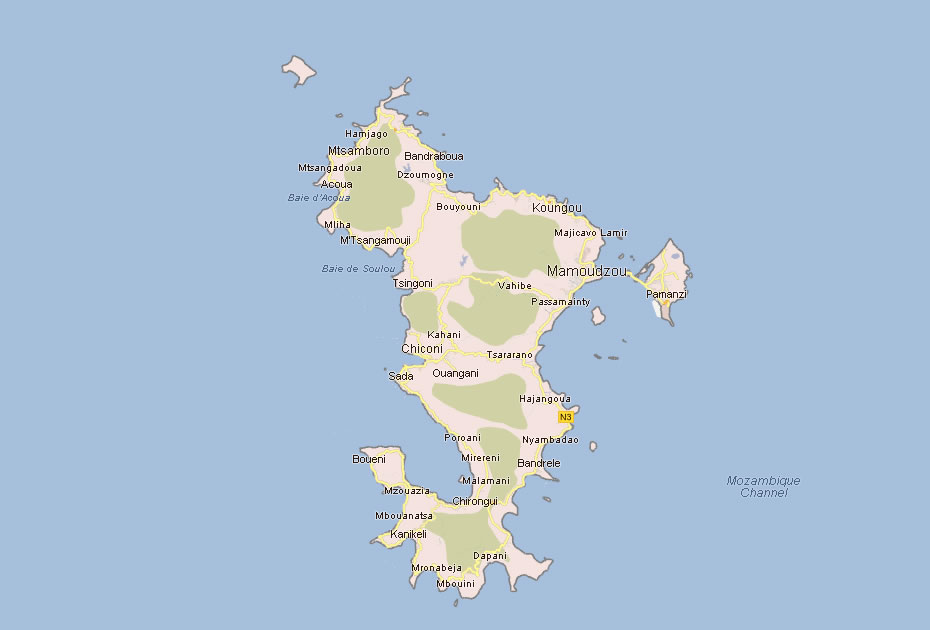 map of mayotte